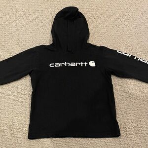 Carhartt Black Pullover Hoodie Boys youth size 7
